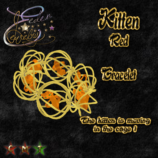 BRACELET KITTEN RED