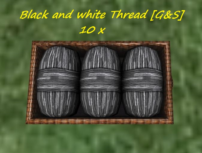 10x Black and white Thread [G&S]