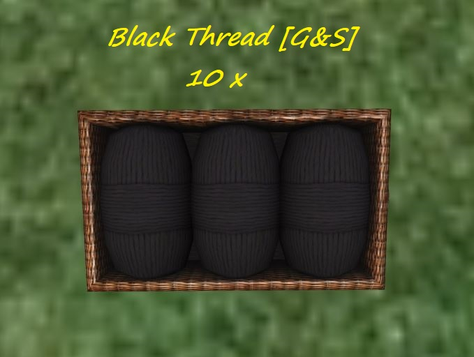 10x Black Thread [G&S]