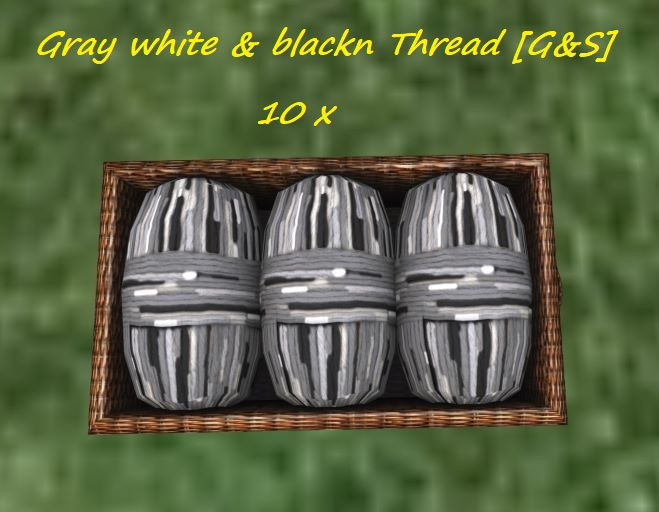 10x Gray white and blackn Thread [G&S]