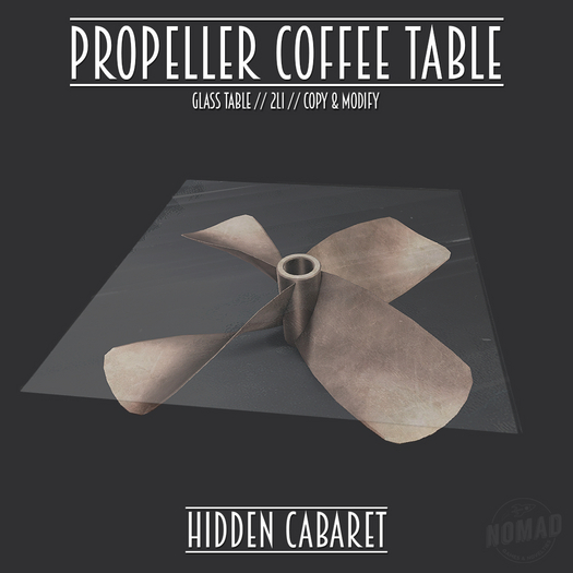 NOMAD // PROPELLER COFFEE TABLE
