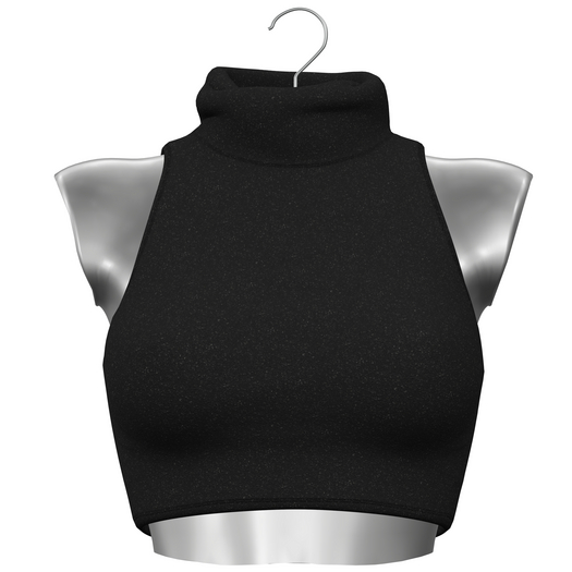 dewyPLUSH // Fuzzy Top [BLACK]