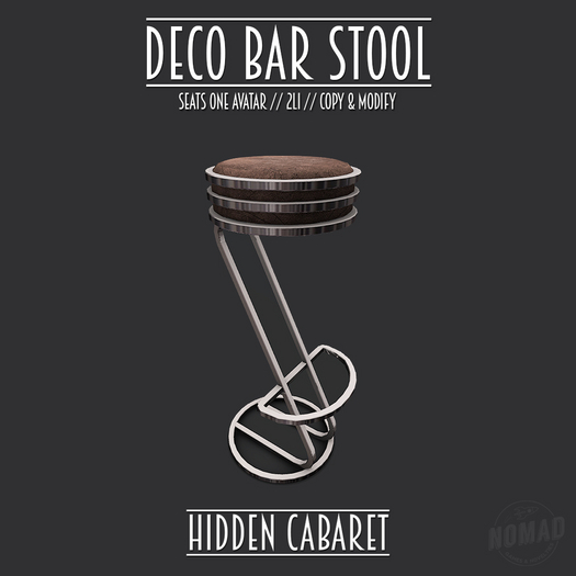 NOMAD // DECO BAR STOOL