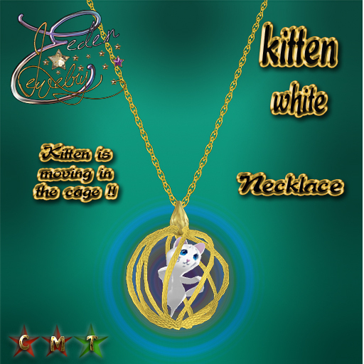 KITTEN WHITE NECKLACE
