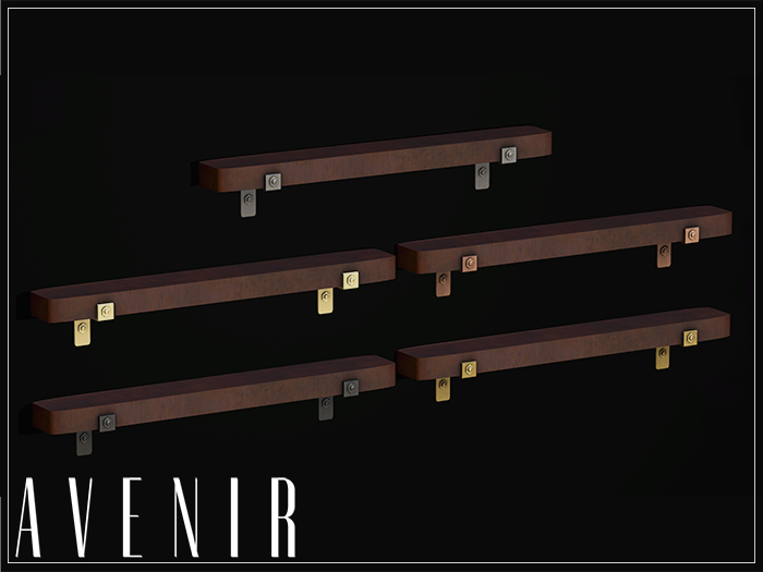 AVENIR: Dimi Mesh Shelf - DARKWOOD -