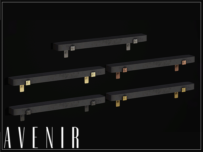 AVENIR: Dimi Mesh Shelf - BLACK -