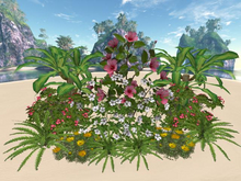 RW - Tropical flower garden patch *Ahuahu* c/m