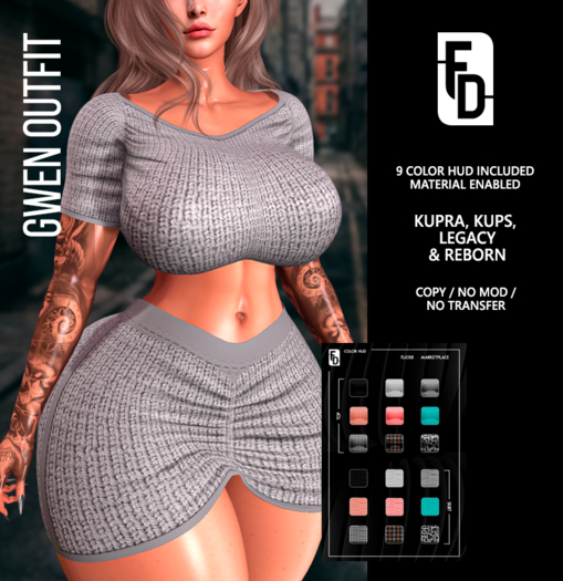 -FD- Gwen Outfit (Kupra, Kups, Legacy & Reborn)