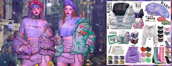 `M.BIRDIE / Rozel look. TOP Maitreya3