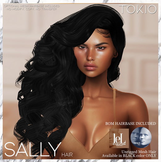 TOKIO Hair - SALLY Alpha Hair - Black 