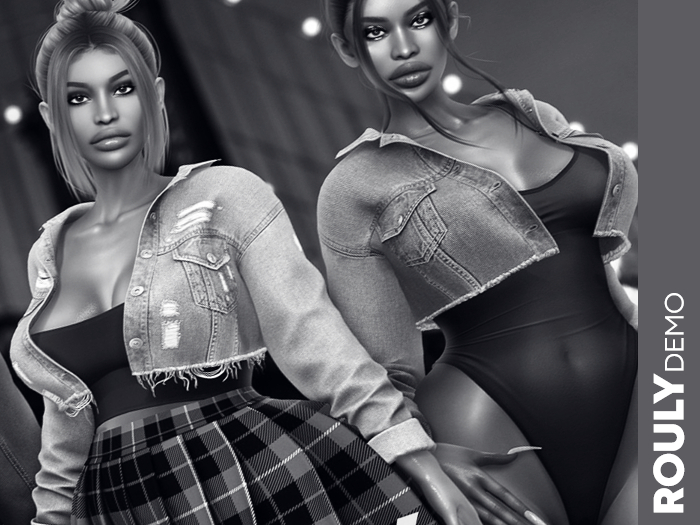 ROULY :: "HotNHeavy" Cropped Denim Jacket V.1/ V.2 - DEMO