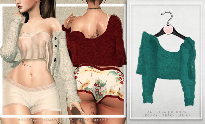 [Aleutia] Pippa Fuzzy Cardigan - Boxed -  Teal