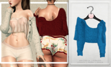 [Aleutia] Pippa Fuzzy Cardigan - Boxed -  French Blue