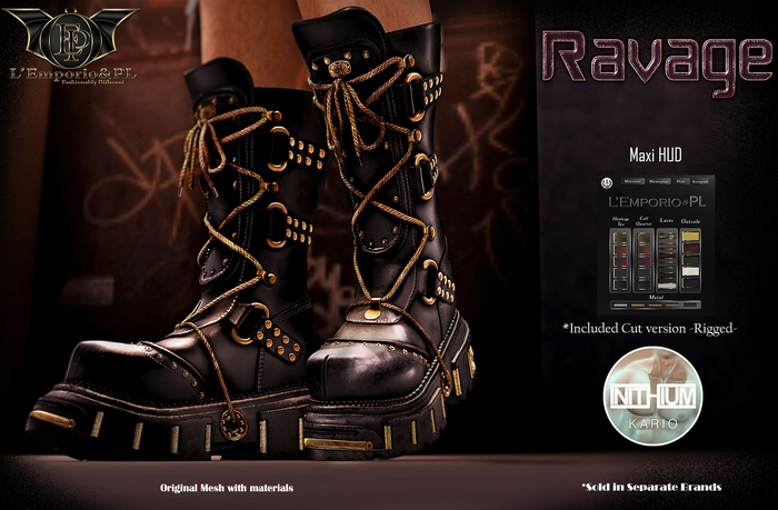 L'Emporio&PL ::*Ravage*::-Combat Boots-INITHIUM KARIO
