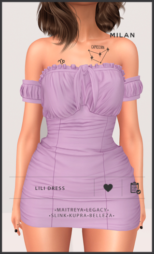 MILAN - Lili Dress - Liliac