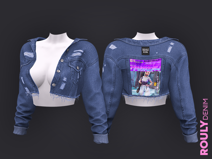 ROULY :: "HotNHeavy" Cropped Denim Jacket V.2 - 08 Amazon