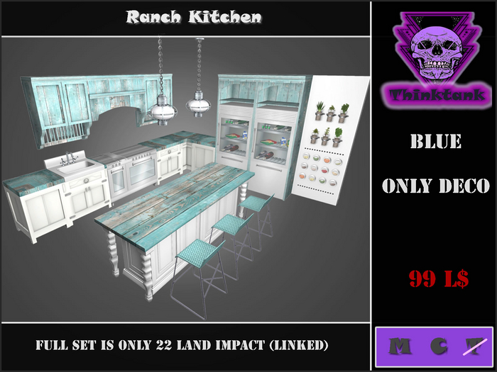 Ranch Kitchen BLUE