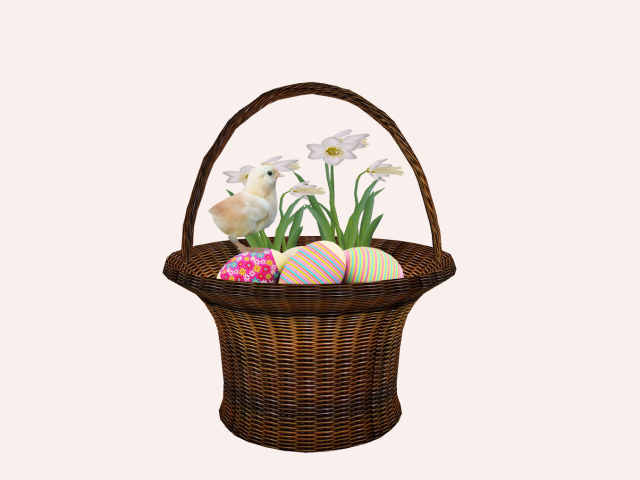 Easter Basket with eggs :)