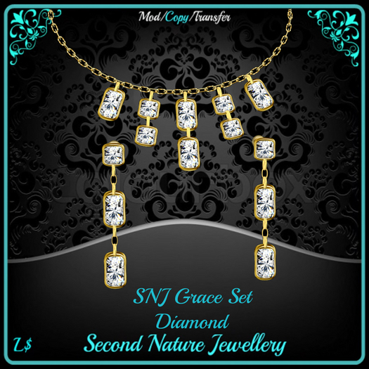 SNJ Grace Set Diamond Gold ADD & CLICK!