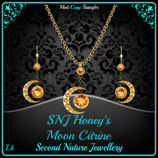 SNJ Honey's Moon Set Citrine