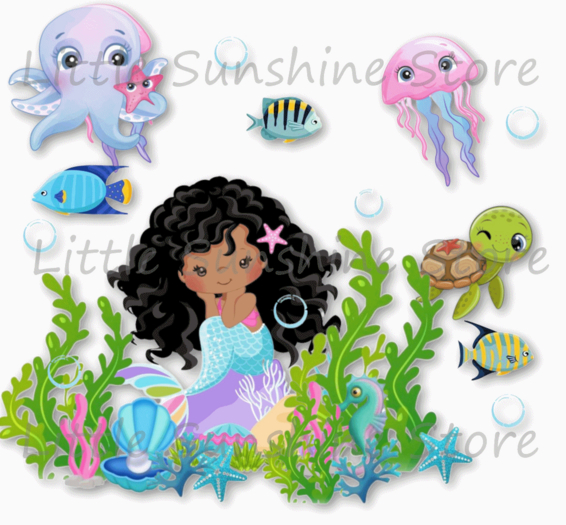 εїз ☀Wall Decal / The Little Mermaid ( Not Texture ) ☀ εїз