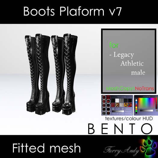 Furry Andy - Boots Platform v7 - Legacy Athletic Meshbody