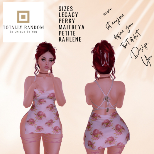 =Tr= Joe (pink) Tied BackLess Ribbon Dress LEGACY PERKY MAITREYA MAITREYA PETITE KAHLENE