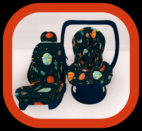 Merci~Space  car seat set