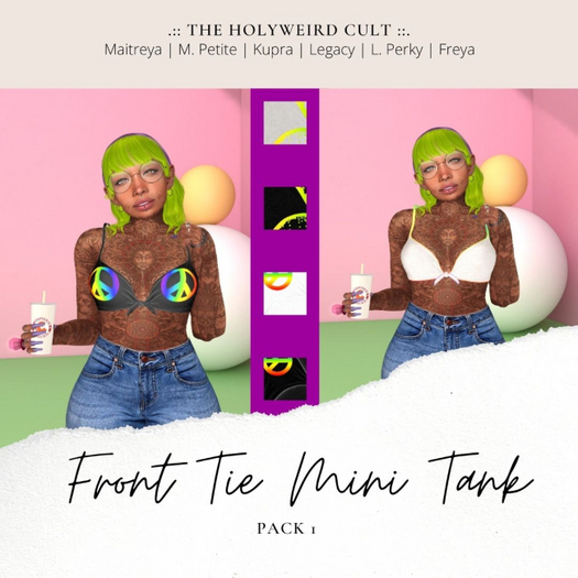 .:: THC ::.  Front Tie Mini Tank - Pack 1