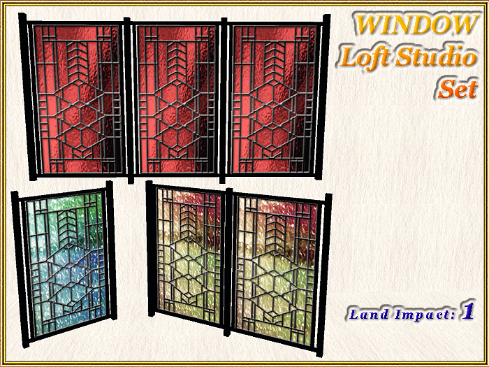 WINDOW - Loft Studio Set (1 LI) (Full perm)