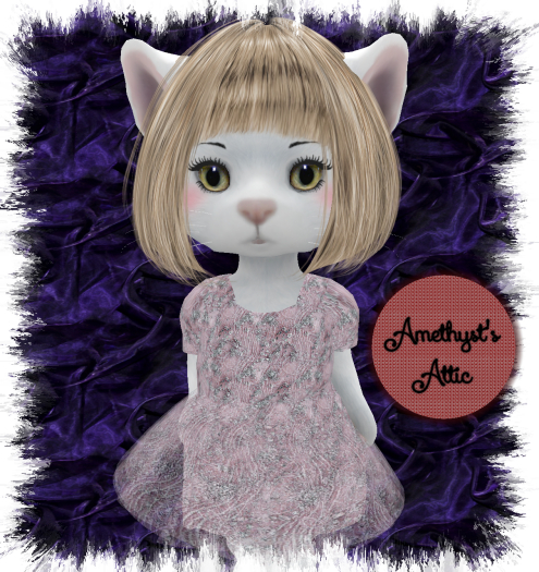 AA-Pink Sequin Dress with Overlay-Dinkies