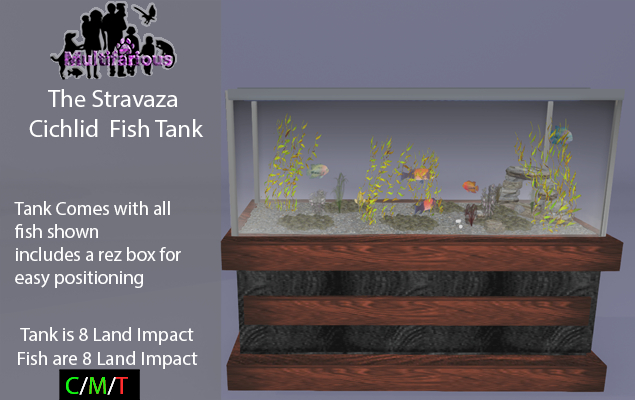 *M* Stravaza Cichlid Fish Tank (wear or rez to unpack)