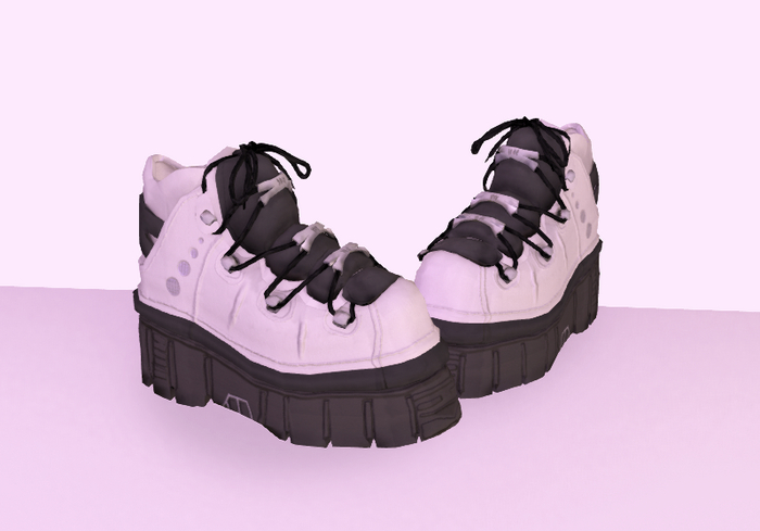 EMF New Rock Booties Black/White - DEMO