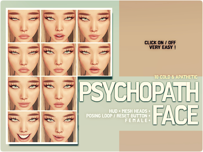 [M] Psychopath Face Hud (F)