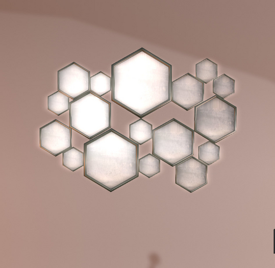 art deco esagonal mirrors 