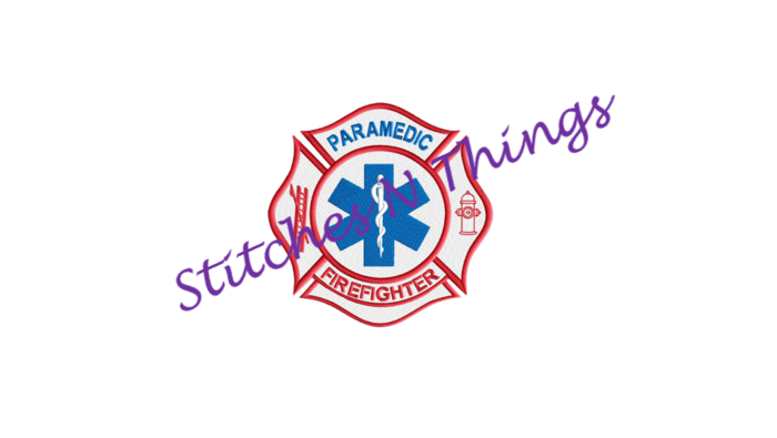 Stitches N Things - Paramedic Firefighter Patch