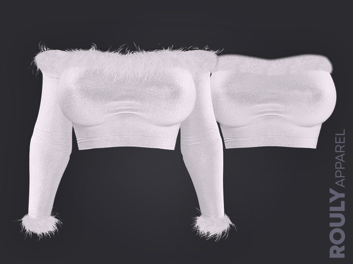 ROULY :: Velvet Sparkle Couture Top - White