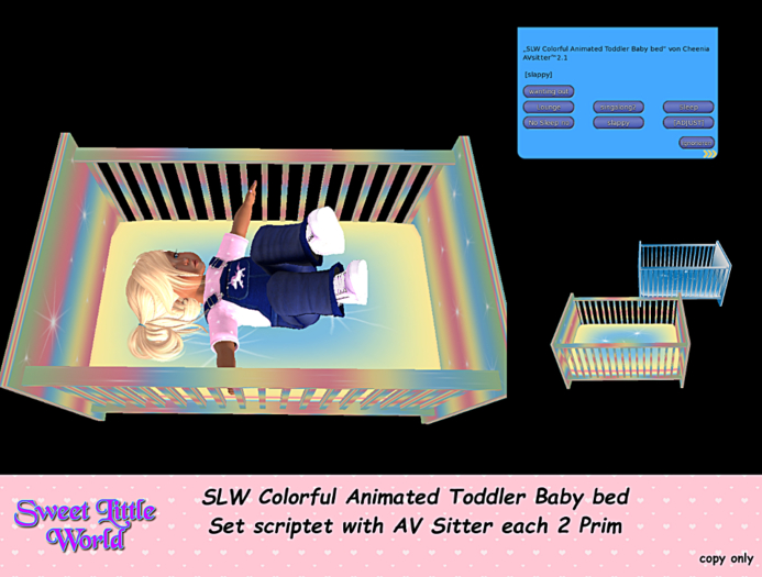 SLW Colorful Animated Toddler Baby bed Set