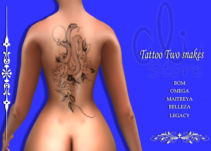 [ALI] UP Tattoo Two snakes
