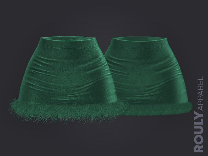 ROULY :: Velvet Sparkle Couture Skirt - Eme