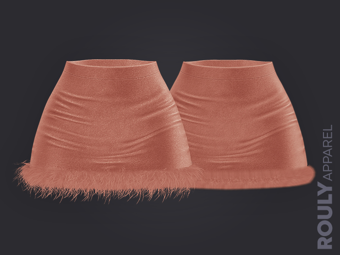 ROULY :: Velvet Sparkle Couture Skirt - Cream