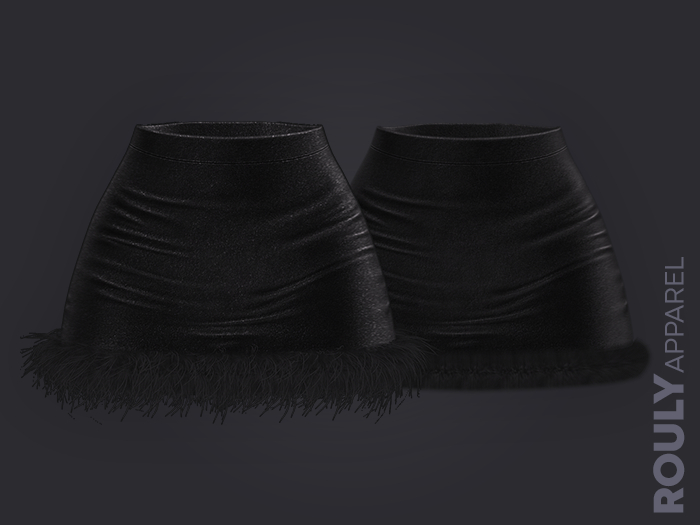 ROULY :: Velvet Sparkle Couture Skirt - Black