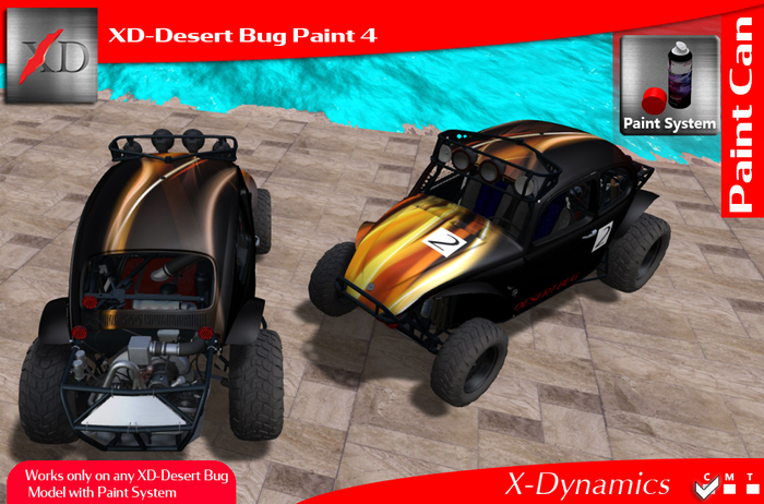 [Paint Can] XD-Desert Bug Paint 4 Can Boxed