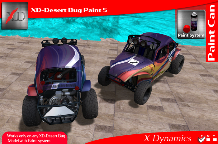 [Paint Can] XD-Desert Bug Paint 5 Can Boxed