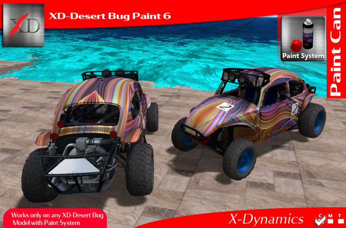 [Paint Can] XD-Desert Bug Paint 6 Can Boxed
