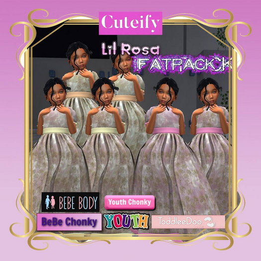{Cuteify} Lil rosa Dress Fatpack