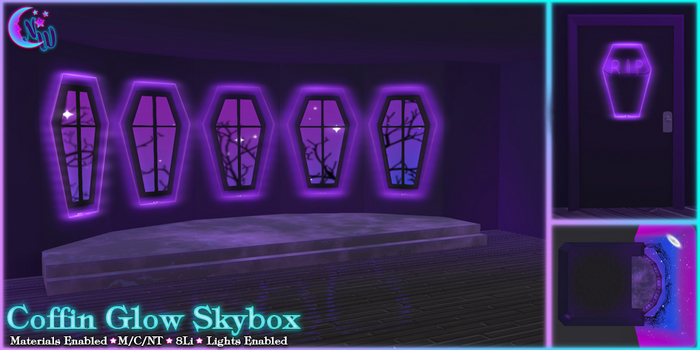 *NW* Coffin Glow  Skybox - Purple