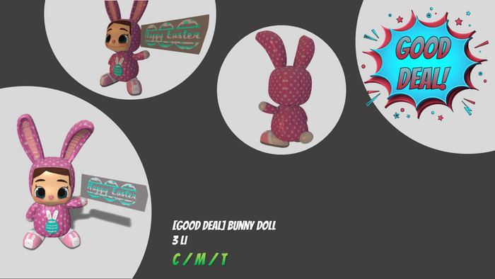 [GOOD DEAL] Bunny Doll. BOXED/ADD&TOUCH.