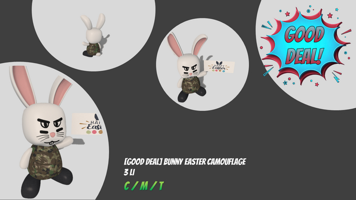 [GOOD DEAL] Bunny Easter Camouflage. BOXED/ADD&TOUCH.