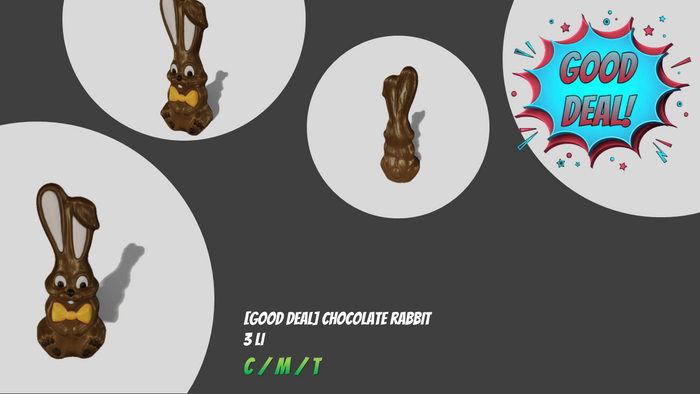 [GOOD DEAL] Chocolate Rabbit. BOXED/ADD&TOUCH.
